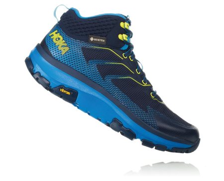 Hoka One One Toa Gore-tex Moški Pohodniški Čevlji Črna / Modra SI-128469C